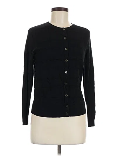 Pre-owned Charter Club Long Sleeve Blouse In Black