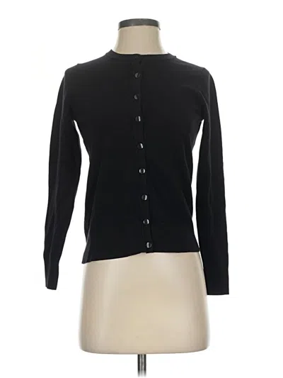 Pre-owned Charter Club Long Sleeve Blouse In Black