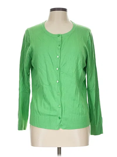 Pre-owned Charter Club Long Sleeve Blouse In Green