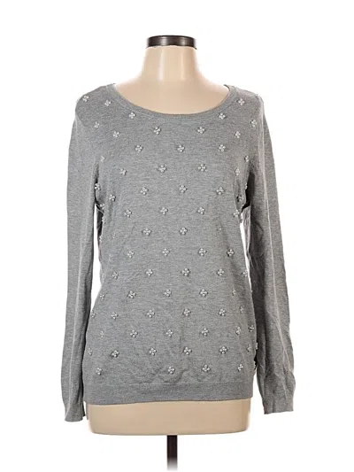 Pre-owned Charter Club Long Sleeve T-shirt In Gray