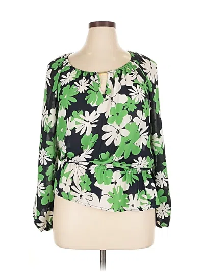 Pre-owned Charter Club Long Sleeve T-shirt In Green