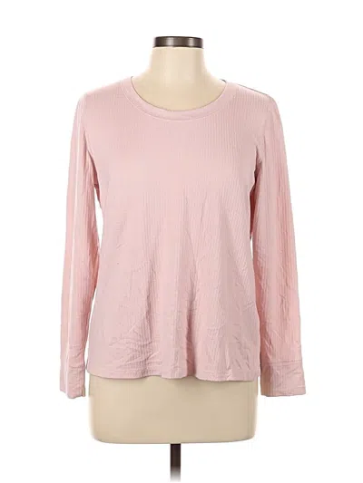 Pre-owned Charter Club Long Sleeve T-shirt In Pink