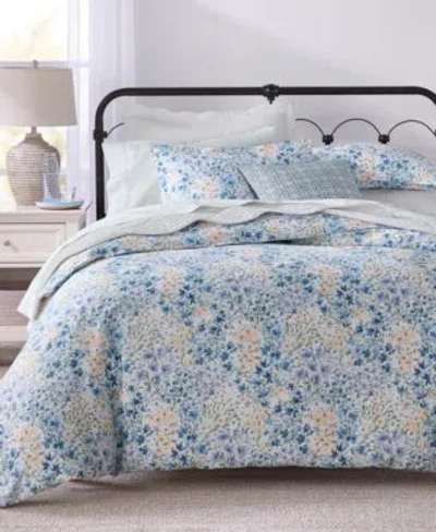 Charter Club Meadow Floral Comforter Sets In Blue
