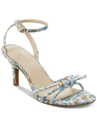 Charter Club Mirabell Womens Bow Round Toe Heels In Blue