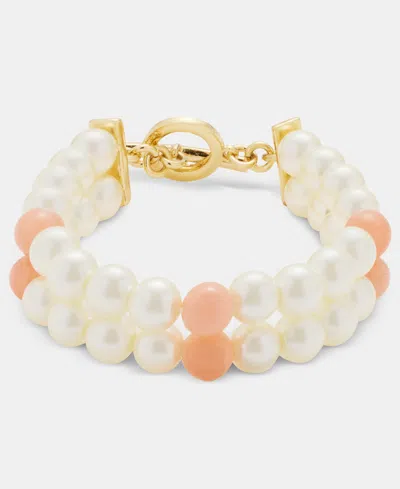 Charter Club Mixed Stone Flex Bracelet, Macy's Exclusive In Gold