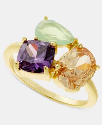 Charter Club Multi-stone Cubic Zirconia Ring, Macy's Exclusive In Gold