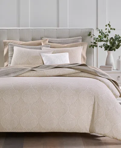 Charter Club Ogee Floral 3-pc. Comforter Set, King, Exclusively At Macy's In Brown