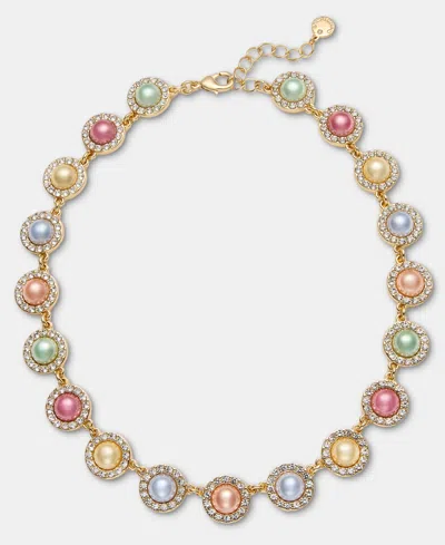 Charter Club Pave & Imitation Pearl All-around Collar Necklace, 16" + 2" Extender, Macy's Exclusive In Gold