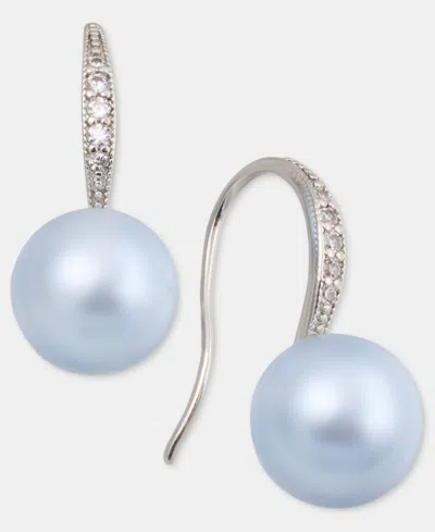 Charter Club Pave & Imitation Pearl Drop Earrings, Macy's Exclusive In Multi