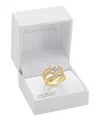 Charter Club Pave & Oval Crystal Triple-row Ring, Exclusively At Macy's In Gold