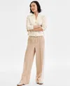 Charter Club Petite Cashmere Cable-knit Button-front Cardigan, Macy's Exclusive In Neutral