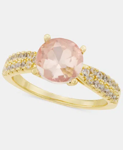 Charter Club Pink Crystal Pave Ring, Macy's Exclusive In Gold