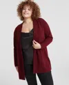 Charter Club Plus Size 100% Cashmere Duster Cardigan, Macy's Exclusive In Crantini