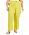 CHARTER CLUB PLUS SIZE 100% LINEN PANTS, CREATED FOR MACY'S