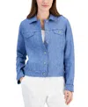 CHARTER CLUB PLUS SIZE 100% LINEN JACKET, CREATED FOR MACY'S