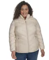 Charter Club Plus Size Packable Hooded Puffer Coat, Created For Macy's In Chino