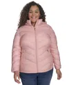 Charter Club Plus Size Packable Hooded Puffer Coat, Created For Macy's In Pink Sand