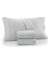 Charter Club Printed Flannel Cotton 4-pc. Sheet Set, King, Exclusively At Macy's In Winterberry