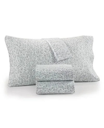 Charter Club Printed Flannel Cotton 4-pc. Sheet Set, King, Exclusively At Macy's In Winterberry