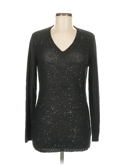 Pre-owned Charter Club Pullover Sweater In Black