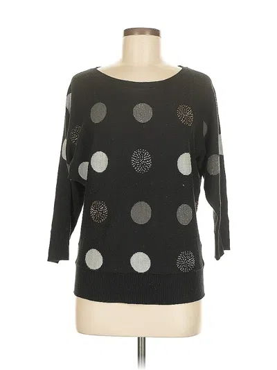 Pre-owned Charter Club Pullover Sweater In Black