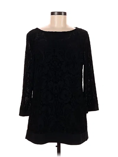 Pre-owned Charter Club Pullover Sweater In Black