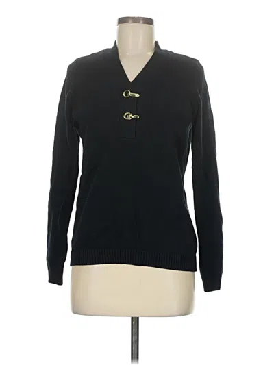 Pre-owned Charter Club Pullover Sweater In Black
