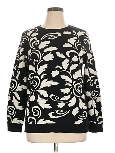 Pre-owned Charter Club Pullover Sweater In Black