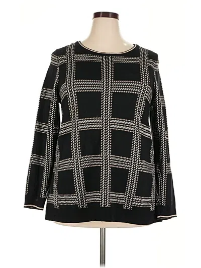 Pre-owned Charter Club Pullover Sweater In Black
