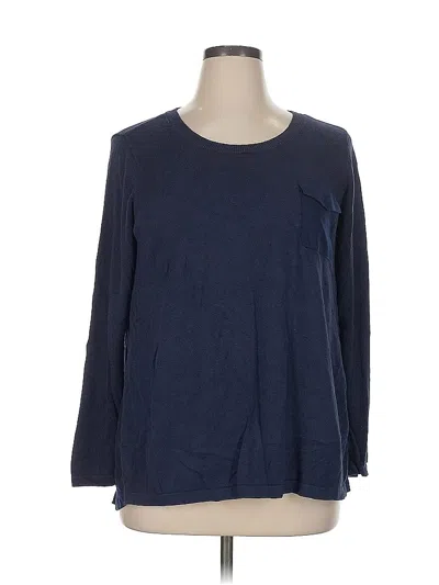 Pre-owned Charter Club Pullover Sweater In Blue