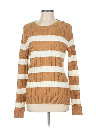Pre-owned Charter Club Pullover Sweater In Brown
