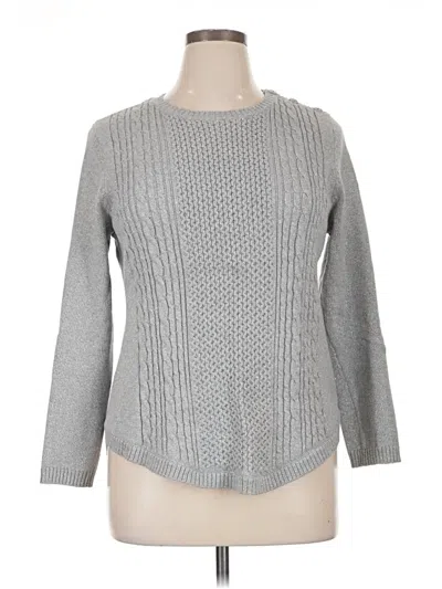 Pre-owned Charter Club Pullover Sweater In Gray