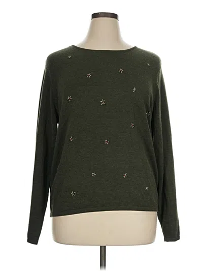 Pre-owned Charter Club Pullover Sweater In Green