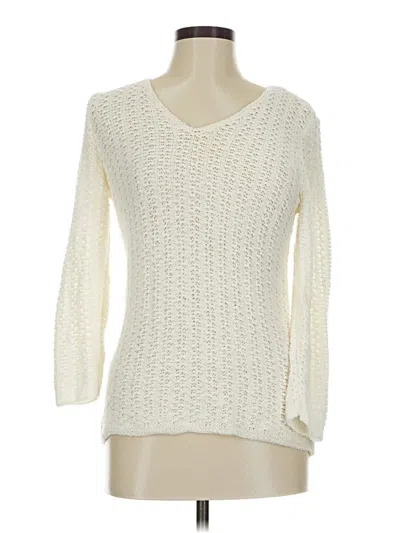 Pre-owned Charter Club Pullover Sweater In Ivory