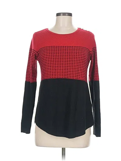 Pre-owned Charter Club Pullover Sweater In Red