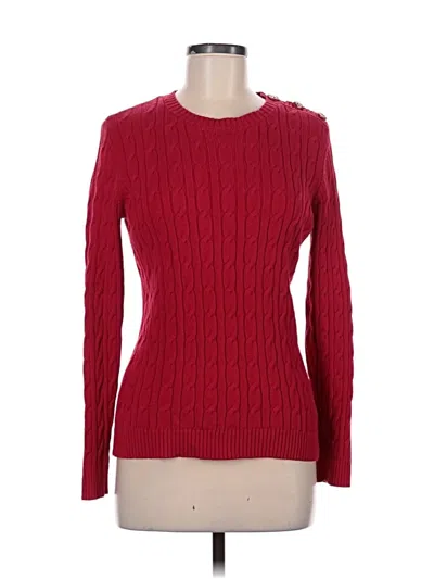 Pre-owned Charter Club Pullover Sweater In Red