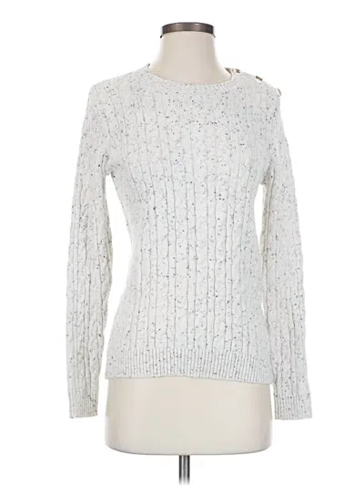 Pre-owned Charter Club Pullover Sweater In Silver