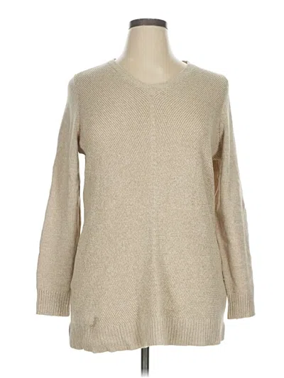 Pre-owned Charter Club Pullover Sweater In Tan
