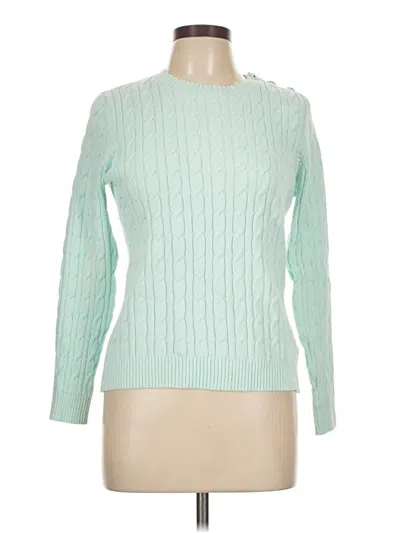 Pre-owned Charter Club Pullover Sweater In Teal