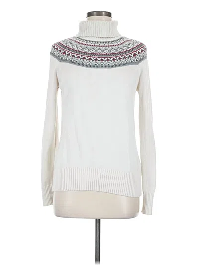 Pre-owned Charter Club Pullover Sweater In White