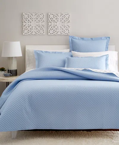 Charter Club Quilted Cotton 2-pc. Coverlet Set, Twin, Exclusively At Macy's In Blue