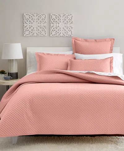 Charter Club Quilted Cotton 3-pc. Coverlet Set, King, Exclusively At Macy's In Coral