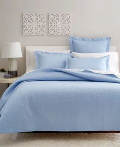Charter Club Quilted Cotton Coverlet Sets Exclusively At Macys In Blue