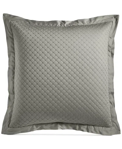 Charter Club Quilted Cotton Sham, Euro, Exclusively At Macy's In Gray