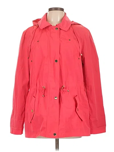 Pre-owned Charter Club Raincoat In Red