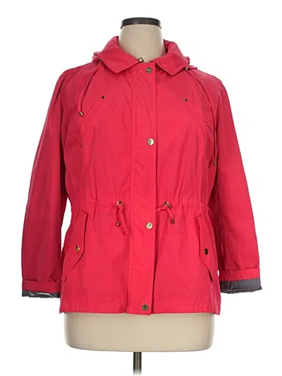 Pre-owned Charter Club Raincoat In Red
