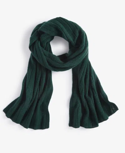 Charter Club Ribbed 100% Cashmere Scarf, Created For Macy's In Deep Pine