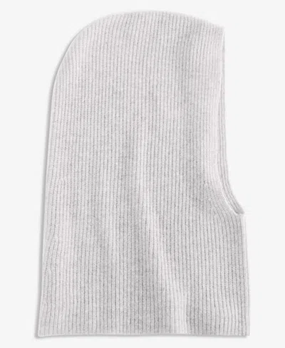 Charter Club Ribbed Cashmere Balaclava, Macy's Exclusive In Gray