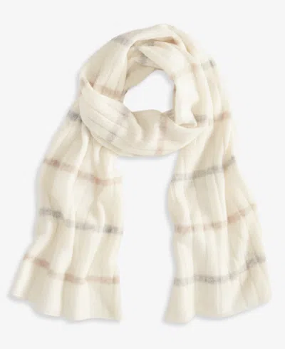 Charter Club Ribbed Cashmere Muffler Scarf, Macy's Exclusive In Neutral
