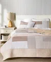 Charter Club Seaside Patchwork 3-pc. Quilt Set, King, Exclusively At Macy's In Sand